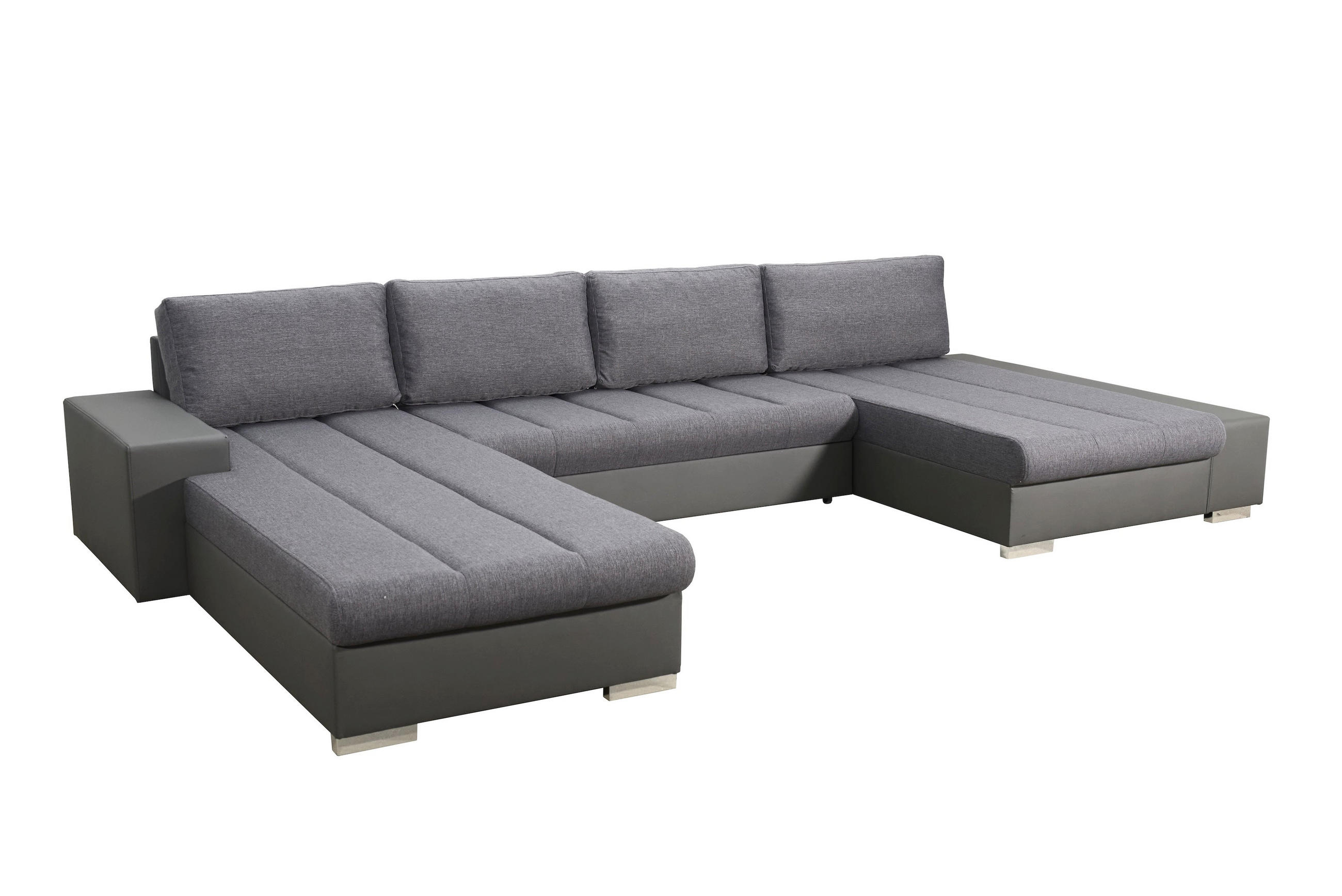 Wohnideebilder Wohnlandschaft Grau 387x85x213 cm