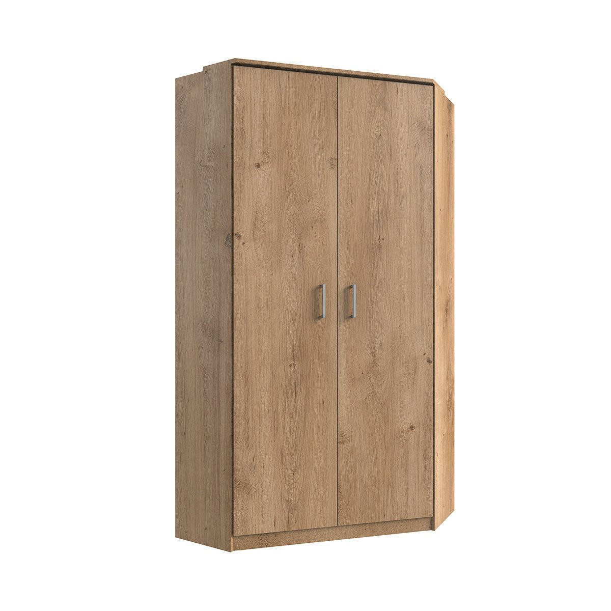 ECKSCHRANK 2 Türen - L95 cm - Eiche Artisan, Holzwerkstoff (95/198/95cm) - Calicosy