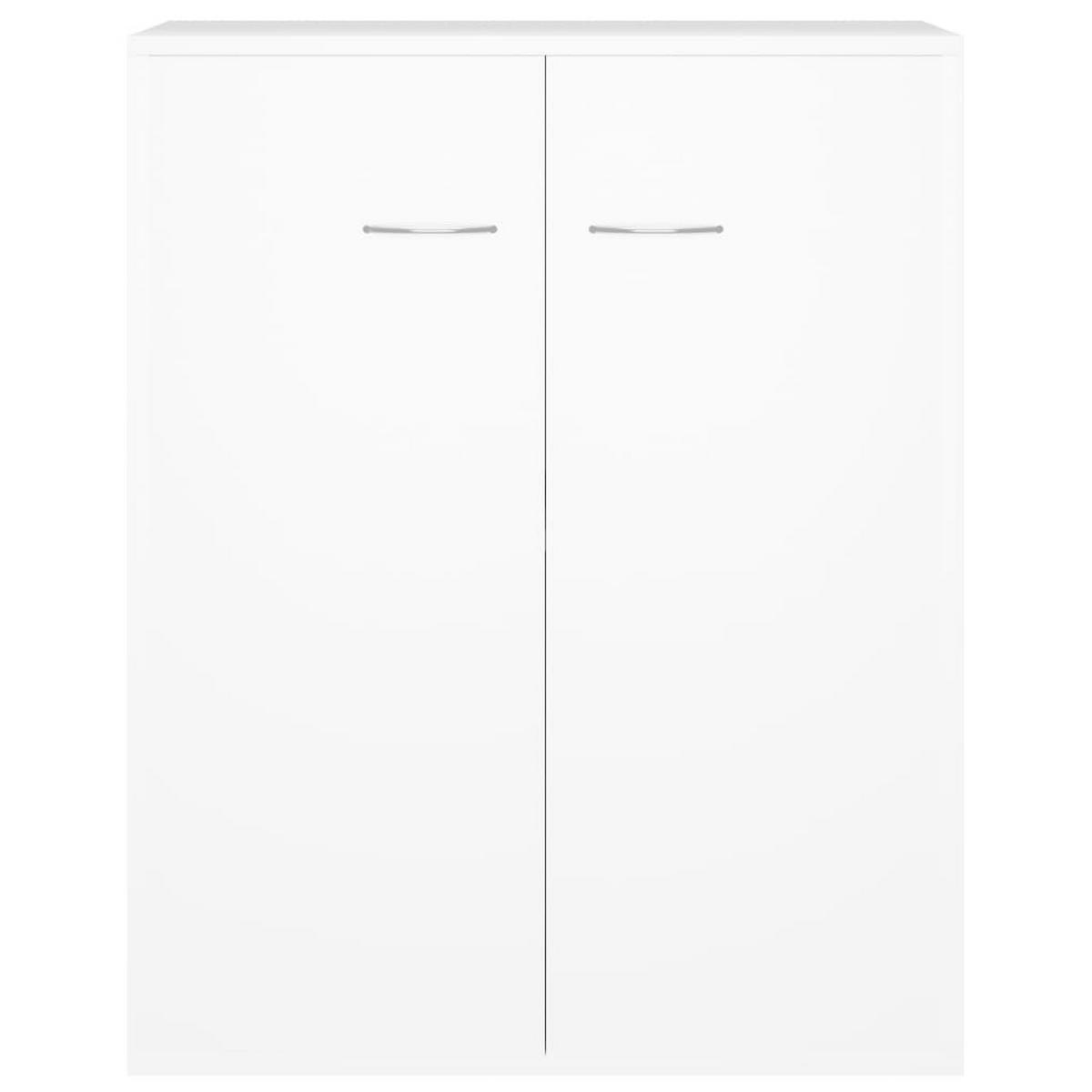 SIDEBOARD mit 2 Türen 60/30/75 cm aus Holzwerkstoff Weiß - Weiß, Holz (60/75/30cm) - vidaXL