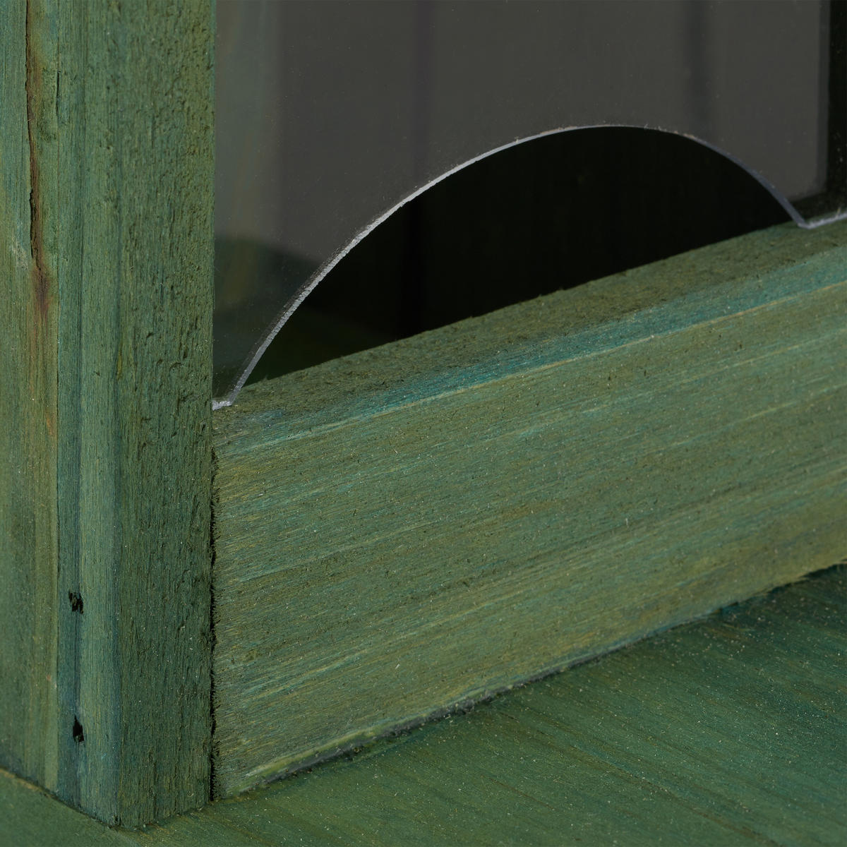 EICHHÖRNCHEN Futterhaus - Dunkelgrün, Holz/Kunststoff (12/17.5/25cm) - Relaxdays