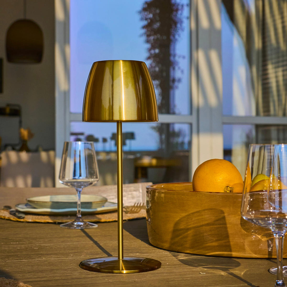 KABELLOSE ORLUM goldfarben - Goldfarben, Metall (12/12/30cm) - Lumisky