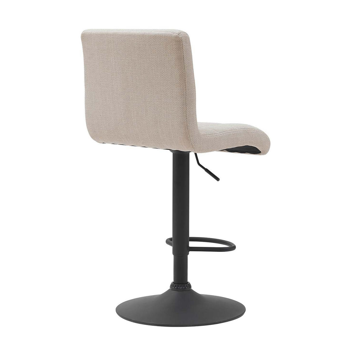 BARHOCKER-SET 2 Stück Erika - Beige - Beige/Schwarz, Textil/Metall (47/93/57cm) - Hela Vertriebs GmbH