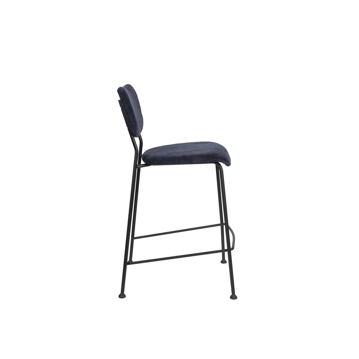 BARHOCKER Benson Rückenlehne 64,5 cm Dunkelblau - 2 er Set - Blau, Textil (46/92/53.5cm) - Zuiver