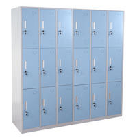 SCHLIESSFACH Blau - Blau, Metall (180/180/50cm) - MCW