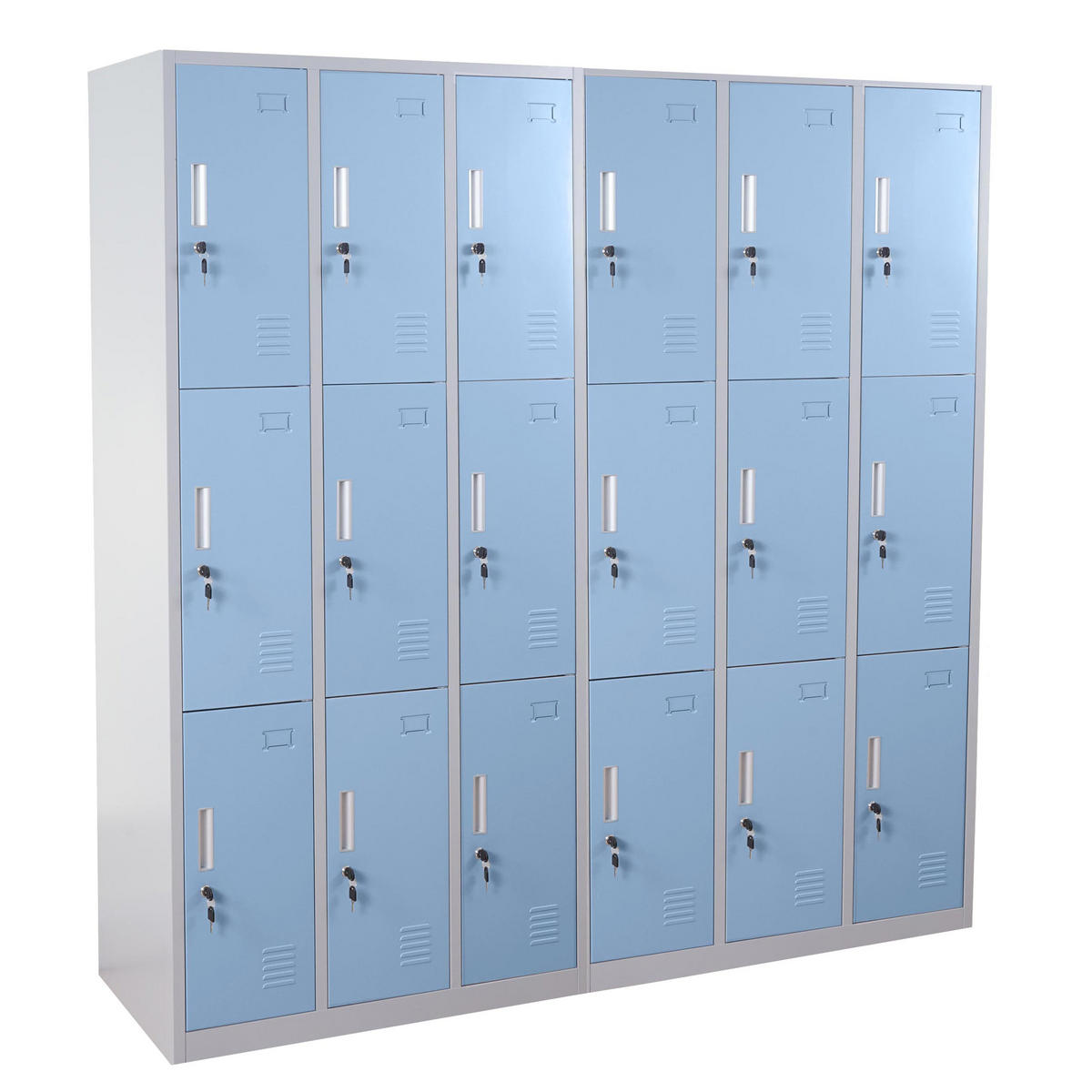 SCHLIESSFACH Blau - Blau, Metall (180/180/50cm) - MCW