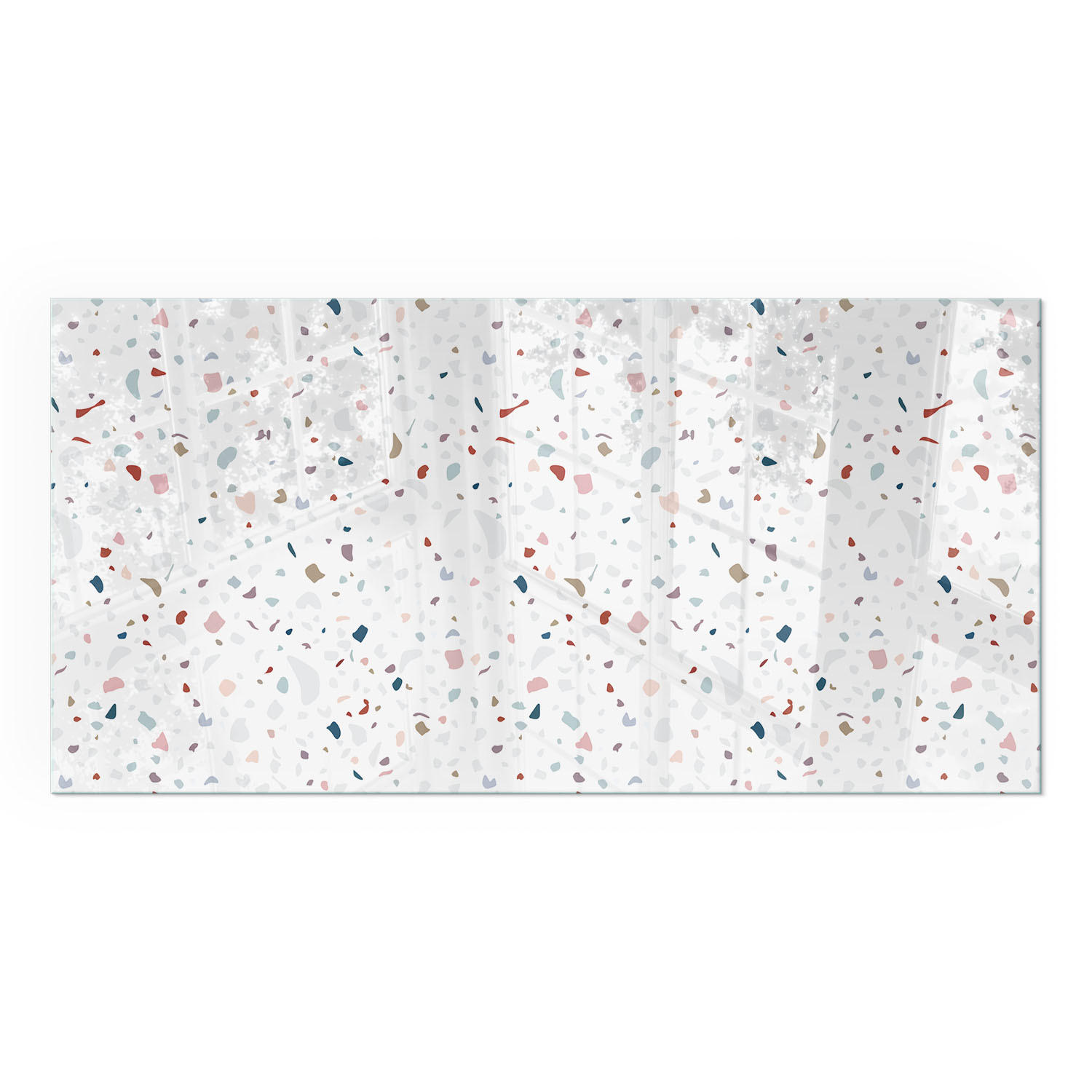 GLASPLATTE für Kamin 120x60 cm - Weiß, Glas (120/60/0.4cm) - TULUP