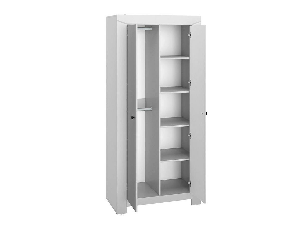 KLEIDERSCHRANK – 92 cm – Terni – Grau / Eichefarben - Eichefarben/Grau, Holzwerkstoff (91.5/200.5/51.5cm) - hi-markt