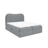 BOXBETT Darlin - Grau, Holzwerkstoff/Textil (120/200cm) - Fun Möbel
