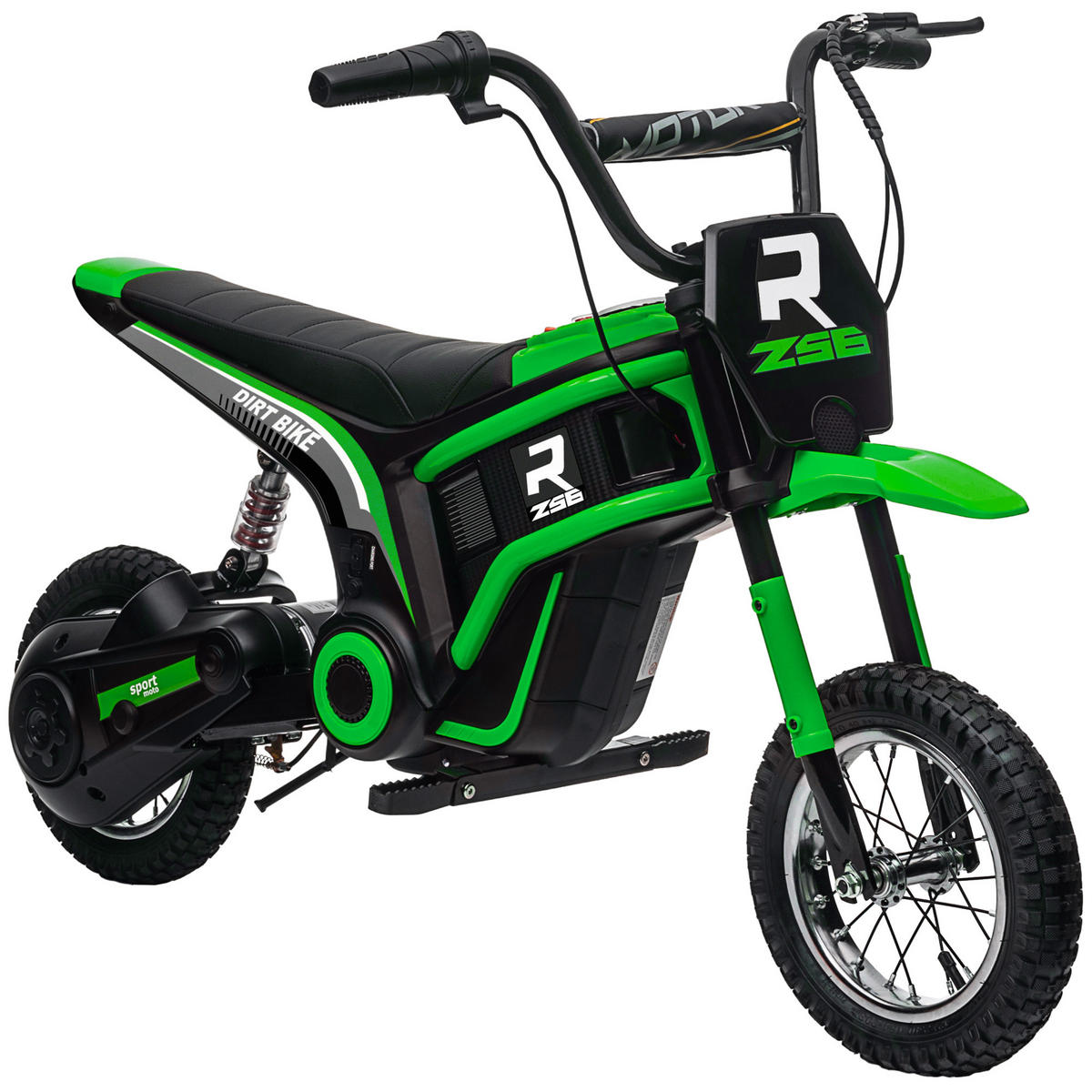 KINDER Elektro-Motorrad - Grün, Kunststoff/Metall (119/64/76.5cm) - HOMCOM