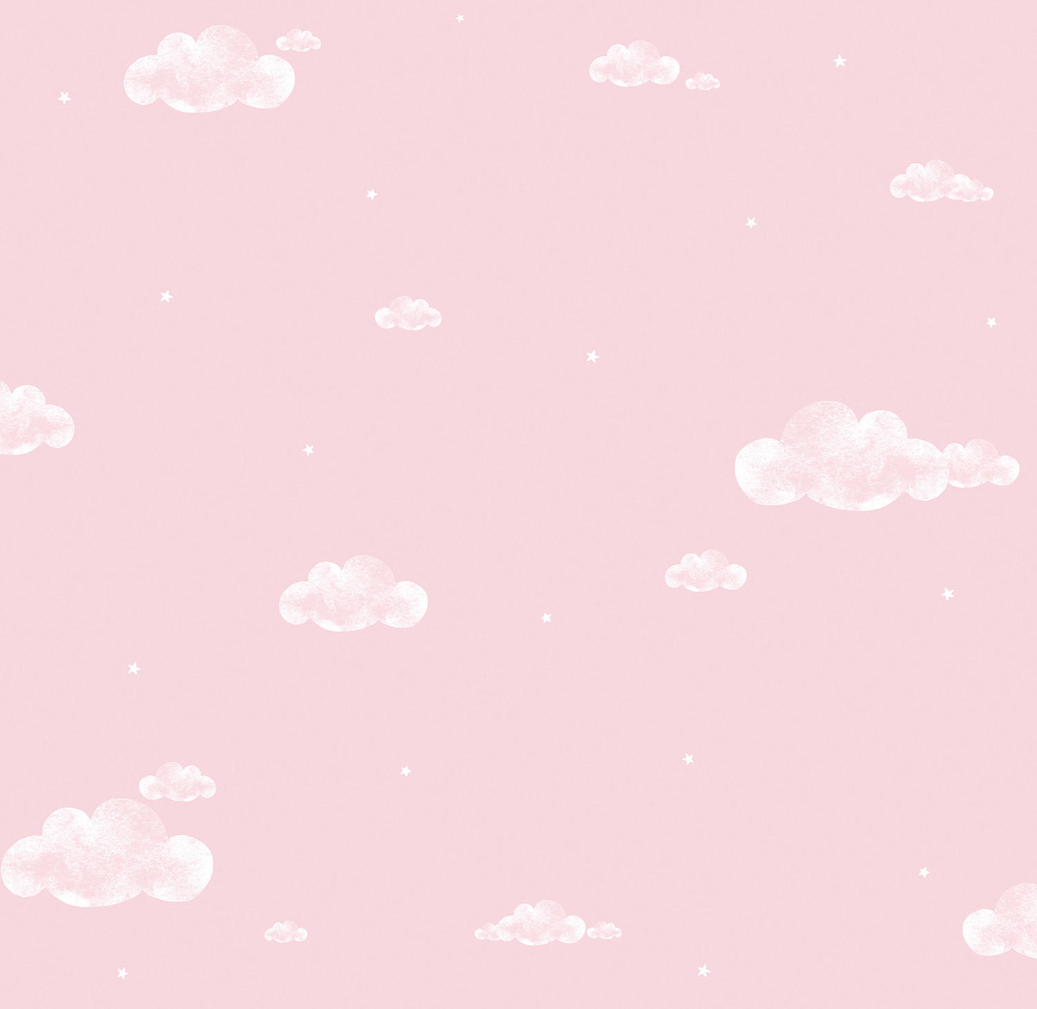 TAPETE kleine Wolken 53 cm x 10 m - Pink, Papier (53/0.1cm) - Sanders & Sanders