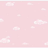 TAPETE kleine Wolken 53 cm x 10 m - Pink, Papier (53/0.1cm) - Sanders & Sanders