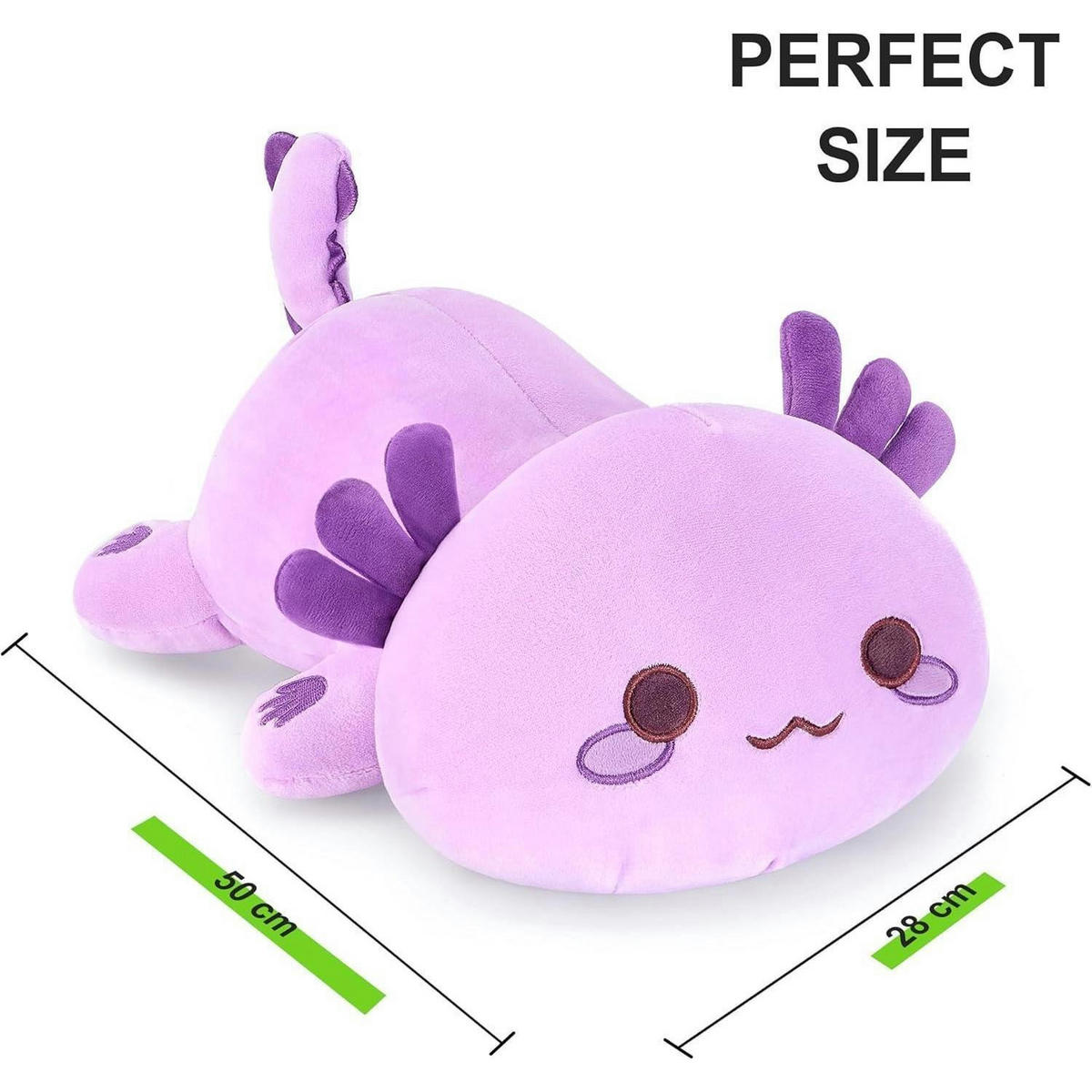 PLÜSCHTIER Axolotl 50cm Violett - Lila, Textil (28/50cm)