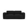 SOFA Molino aus Boucle schwarz 2 Sitzplätze - Schwarz, Textil (95/72/170cm) - Micadoni