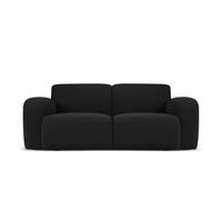 SOFA Molino aus Boucle schwarz 2 Sitzplätze - Schwarz, Textil (95/72/170cm) - Micadoni