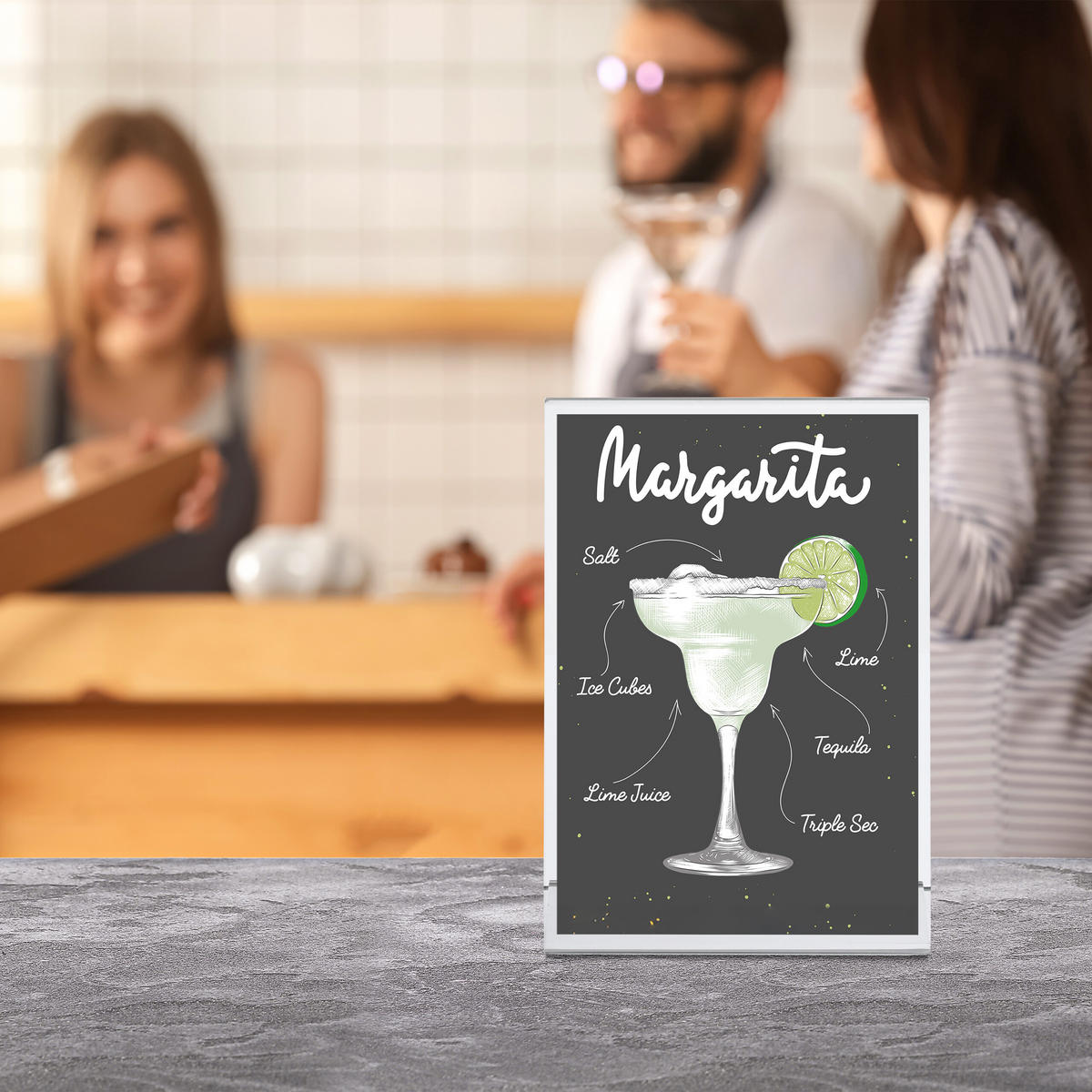 10XSTOJAN na stôl - priehľadné, plast (15/22/7cm) - Relaxdays