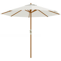 SONNENSCHIRM, Polyester, Creme - Creme, Kunststoff (270/270cm) - Outsunny