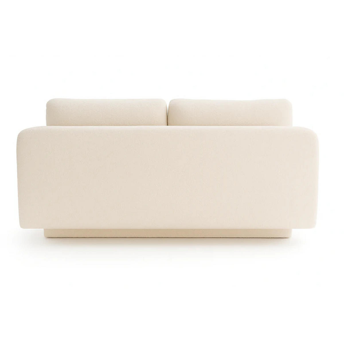 SCHLAFSOFA MAJA, Sofa mit Schlaffunktion und Bettkasten, Farbe: Creme, Bouclé-Stoff - Creme, Textil (209/96/96cm) - Sepro Meble