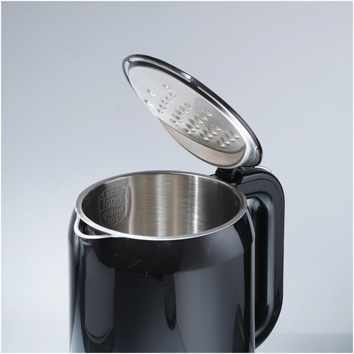WASSERKOCHER ELEKTRISCH Schwarz 16/16/24 cm TS2705 - Schwarz, Metall (16/24/16cm) - Tiross 