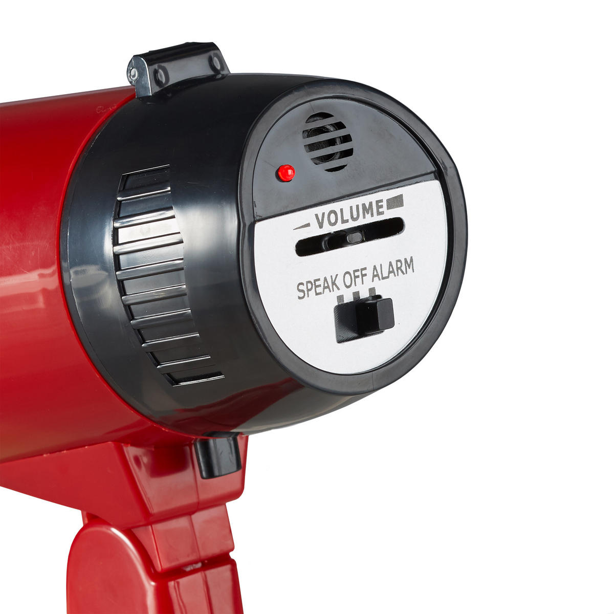 MEGAFON Rot LED 200 m - Rot, Kunststoff (13.5/21/22cm) - Relaxdays