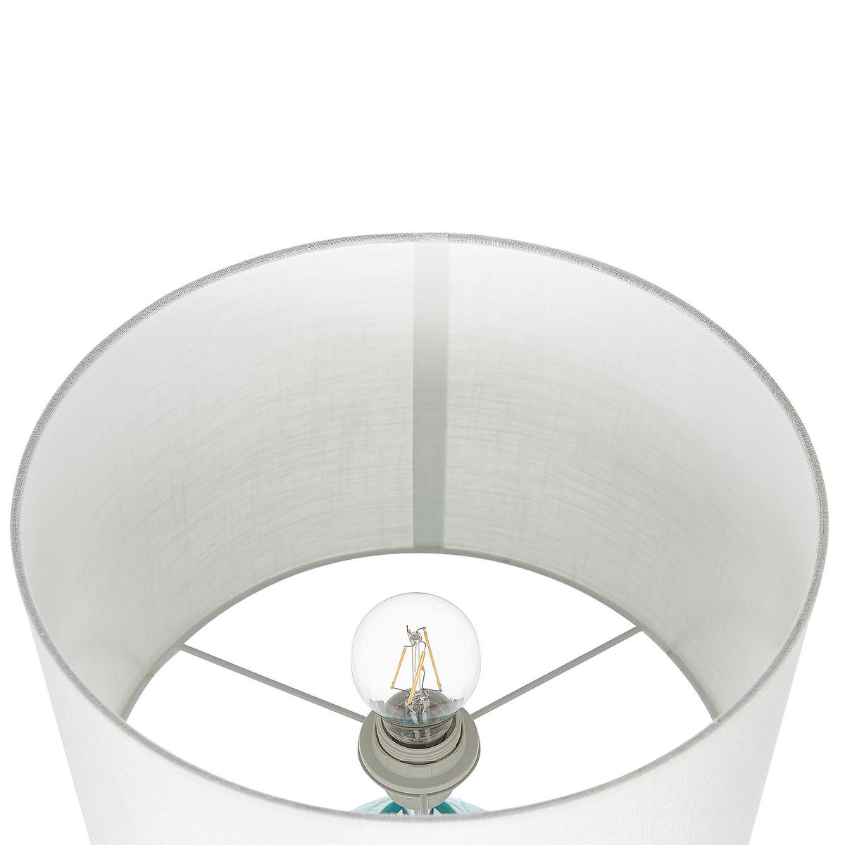 TISCHLAMPE Ataba 32/32/58 cm - Blau, Keramik (32/32/58cm) - Beliani