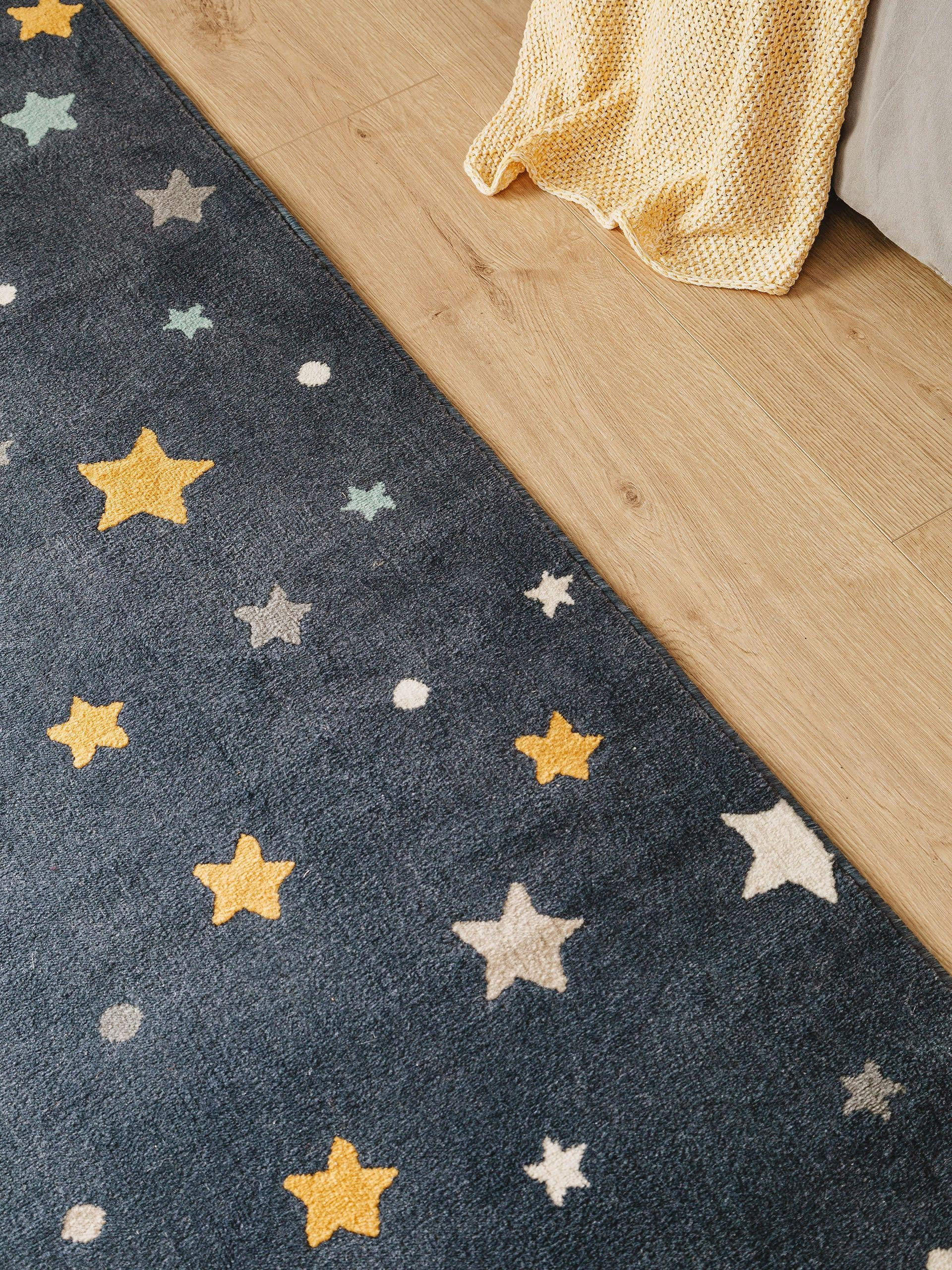 Thumbnail - Lytte Kinderteppich, Blau, Textil, Rechteckig, 120x170 cm, Oeko-Tex® Standard 100, wasserabweisend, Teppiche & Böden, Te...