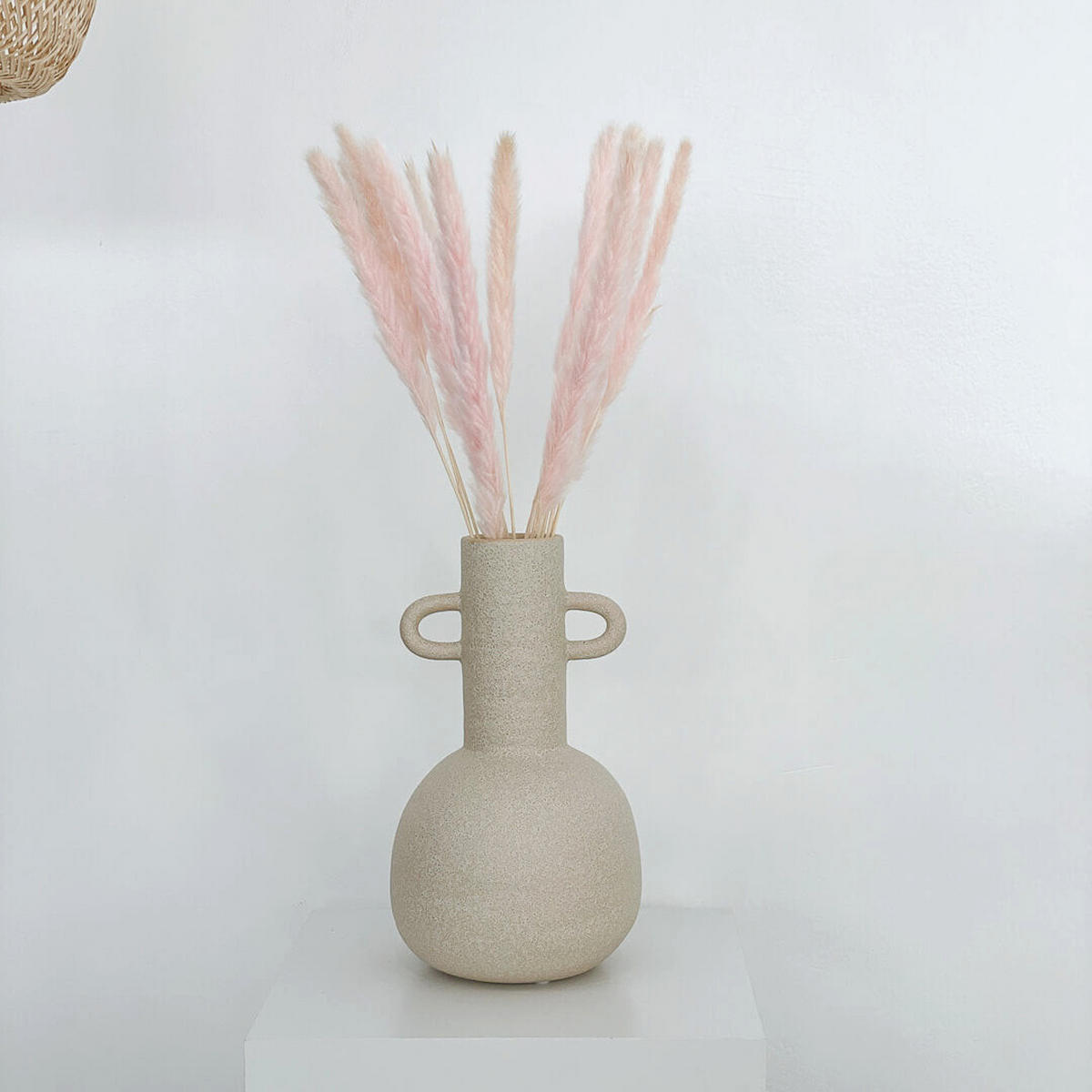 PAMPASGRAS Mini - weiß / Bund / 65 cm - Weiß, Naturmaterialien (65cm) - Lykke & You