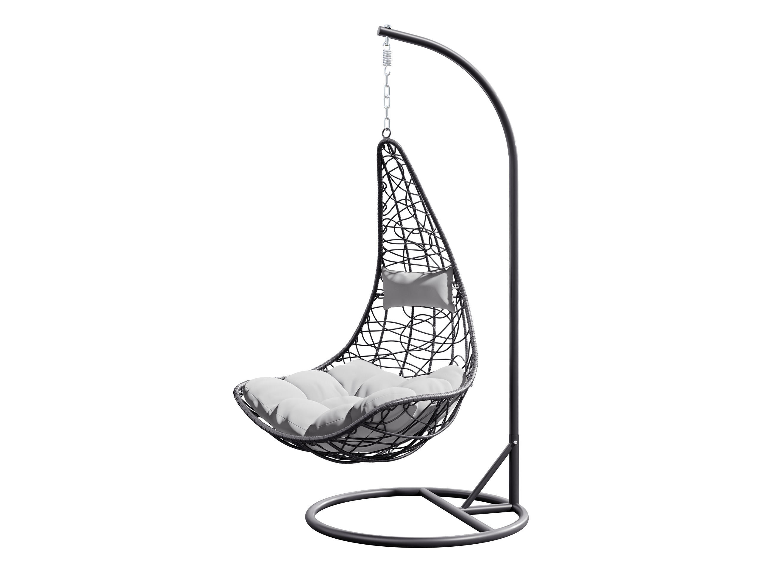 HÄNGESESSEL Boho - Grau, Metall (95/195/95cm) - MIRJAN24