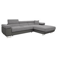 ECKSOFA Torezio Mini, Seite: Rechts - Alufarben, Holz/Textil (280/170cm) - MIRJAN24