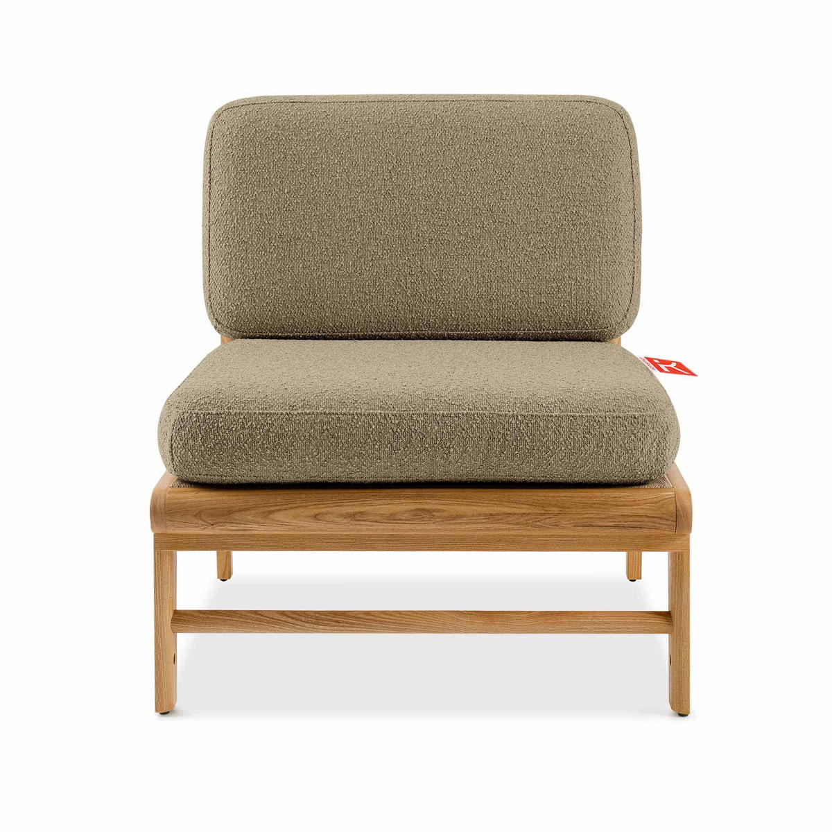 LOUNGESOFA ATREDA links - Beige, Holz/Textil (230/74/175cm) - KONSIMO®