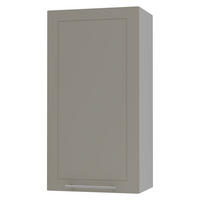 KÜCHENHÄNGESCHRANK Kvantum W4/60/1 Beige Matt / Grau Matt 60 / 32,5 / 96cm - Beige/Grau, Holz/Holzwerkstoff (60/96/32.5cm) - Feldmann-Wohnen