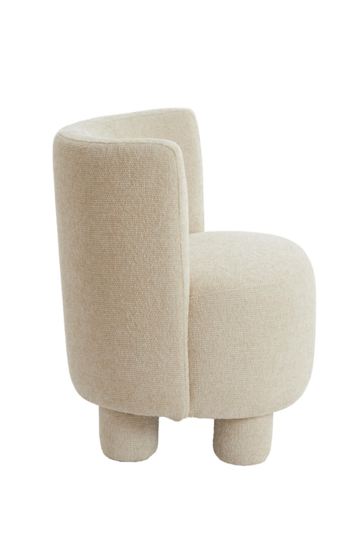 SESSEL Kamova Weiß 65/65/78 cm - Weiß, Holz (65/78/65cm) - Light & Living