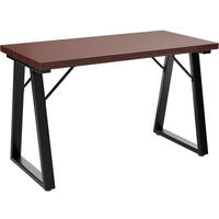 ESSTISCH in Holz, Metall 120/60/75cm - Walnussfarben/Schwarz, Holzwerkstoff (60/120/75cm) - HOMAVO