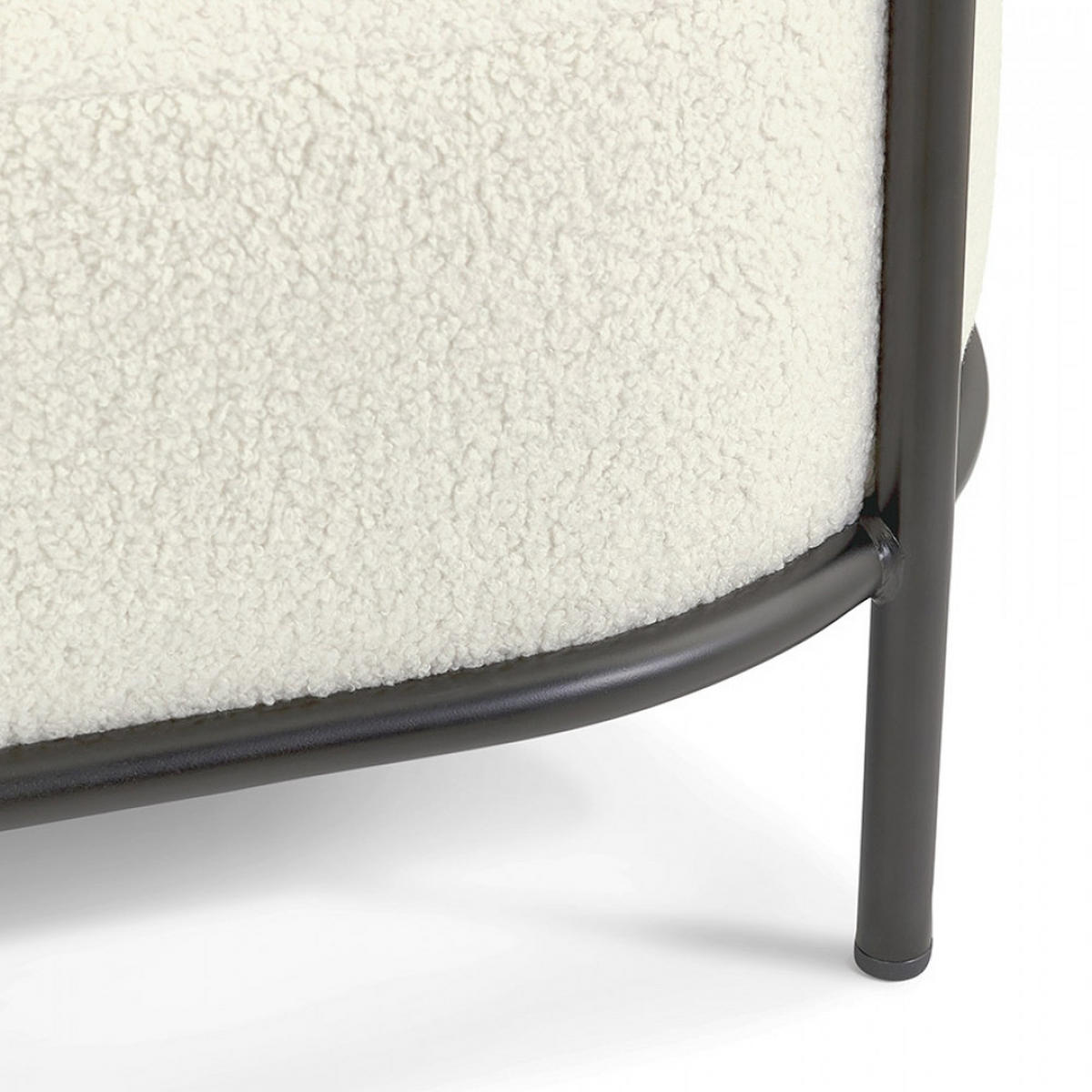 LOUNGESESSEL Beige 66.5x76x71cm - Beige/Schwarz, Textil/Metall (66.5/76/71cm) - AlterEgo