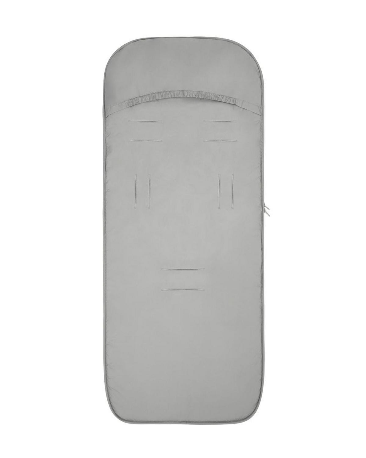 FUSSSACK Classic hellgrau Fleece, wasserabweisend, 3- und 5-Punkt-Gurt, Reißverschluss - Grau, Textil (45/1/85cm) - Kikka boo