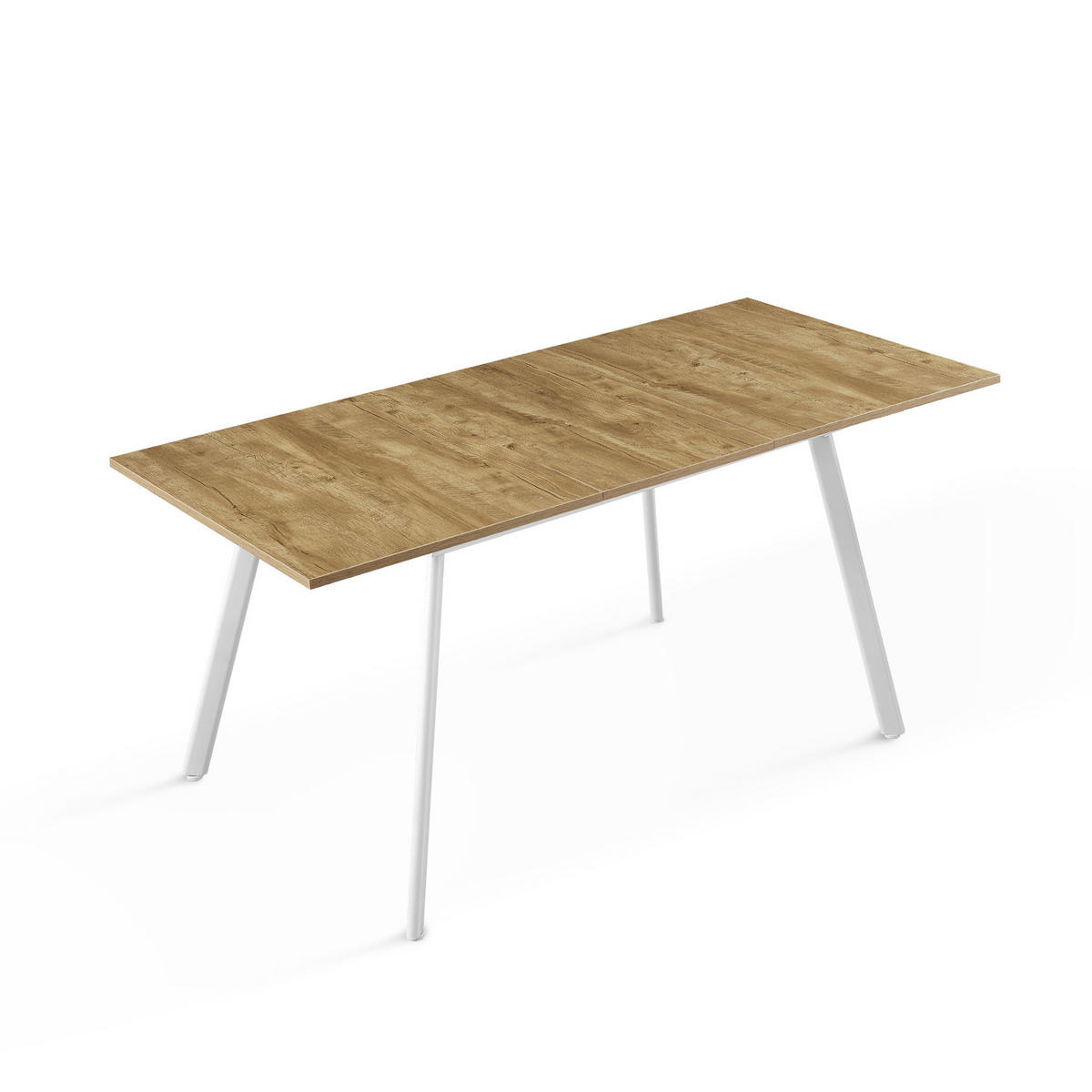 ESSTISCH OSKAR 120-160/80/76 cm Wildeiche - Wildeiche, Holz (80/120/76cm) - B&D Home