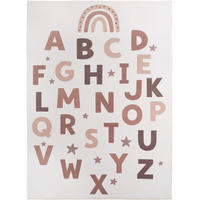 SPIELTEPPICH Waschbar TINO in Creme, mit Alphabet-Motiv, 120 x 170 cm - Beige, Textil (170/120cm) - KADIMA DESIGN