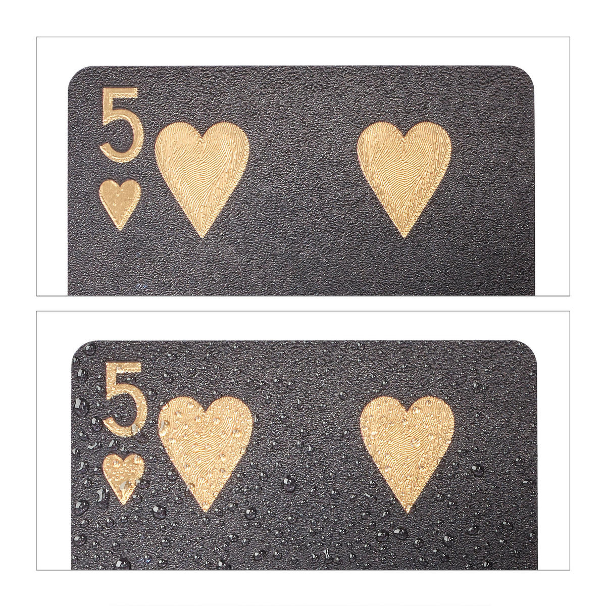 POKERKARTEN - Multicolor, Kunststoff/Metall (6/2cm) - Relaxdays