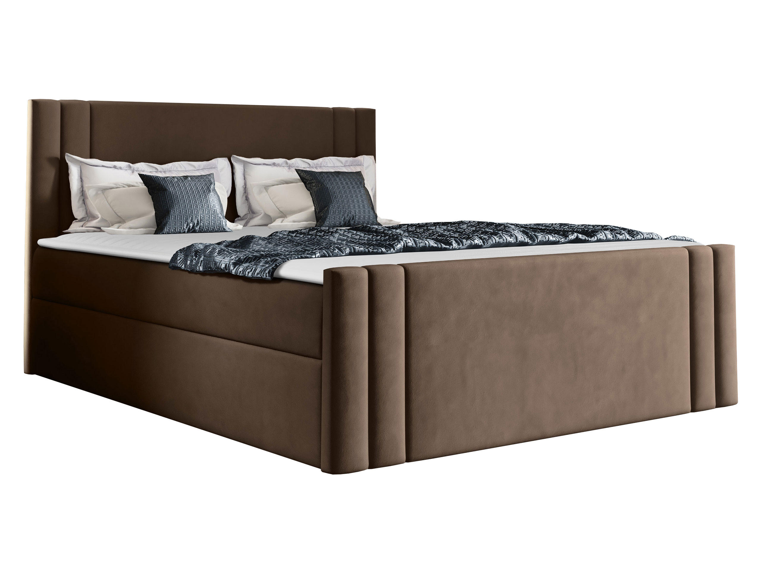BOXBETT Carmen - Braun, Holz (180/200cm) - MIRJAN24