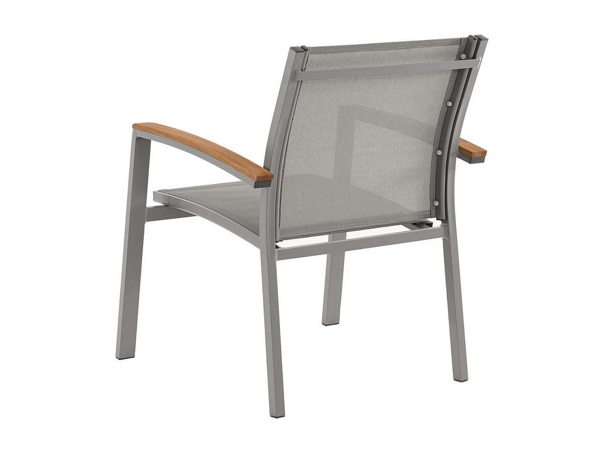 GARTENSTUHL - 2 Personen - metall - taupe Taipivai - Taupe, Metall (55/89/61cm) - Vente-Unique