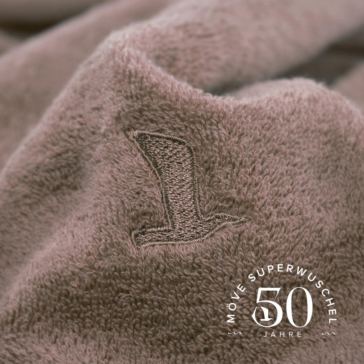 BADETUCH SUPERWUSCHEL - LIMITED EDITION - Braun, Textil (80/200cm) - MÖVE