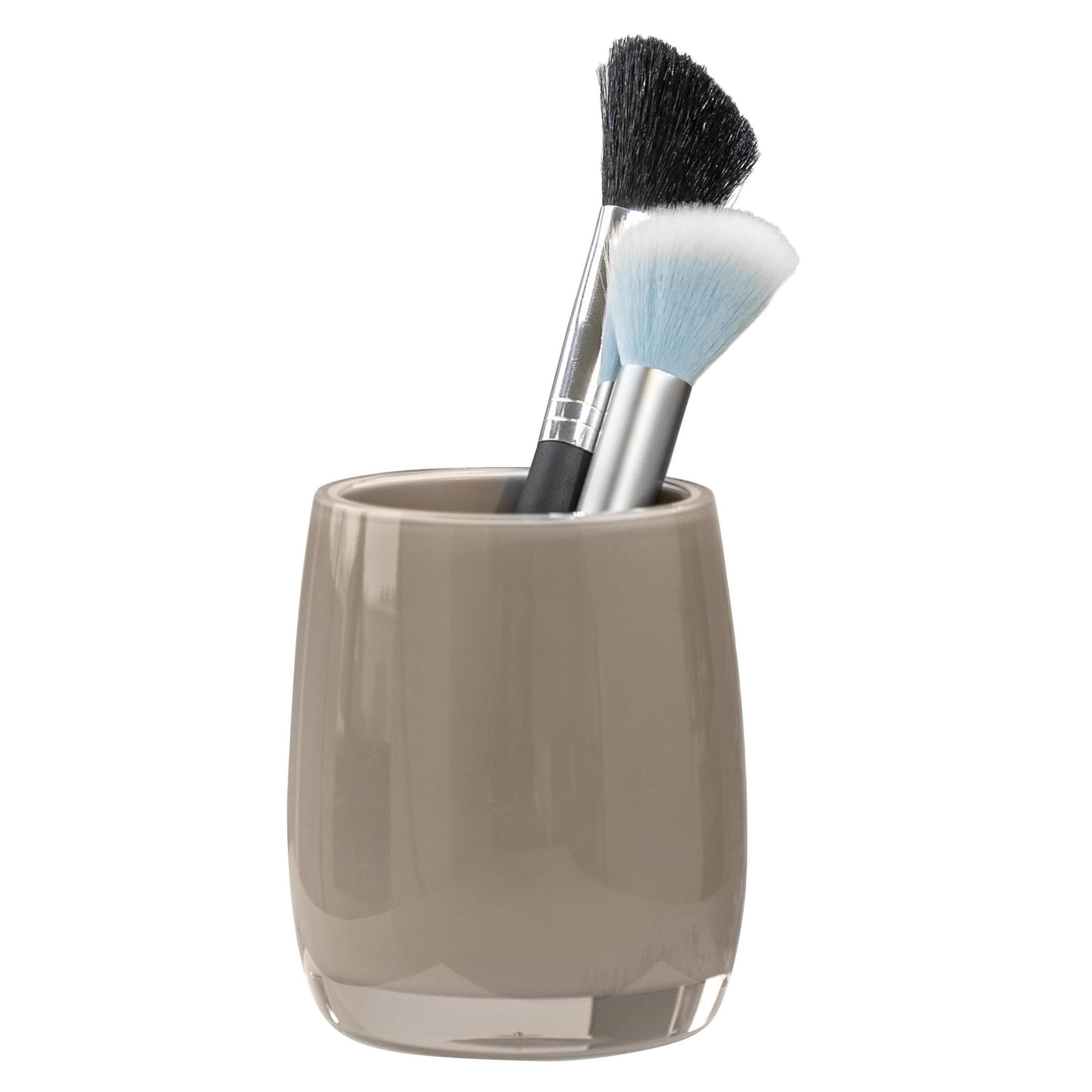 ZAHNPUTZBECHER SAVONA, braun - Cappuccino, Kunststoff (8/9.5/8cm) - bremermann