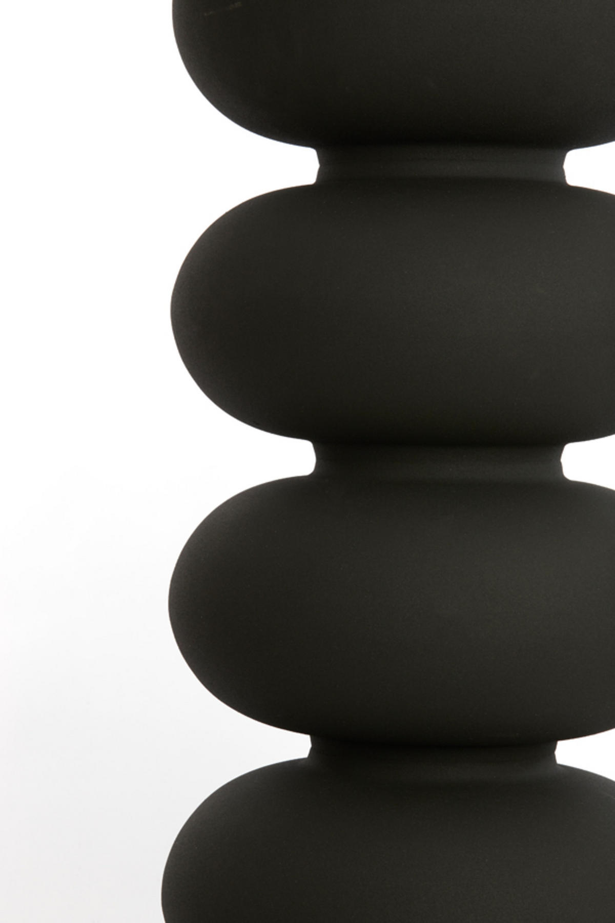 SÄULE Kobodo Schwarz Ø35/80 cm - Schwarz, Metall (35/35/80cm) - Light & Living