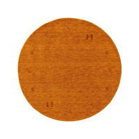 TEPPICH Runder Wolltepich Jamal Gelb - Gelb, Textil (200/1cm) - KUNSTLOFT