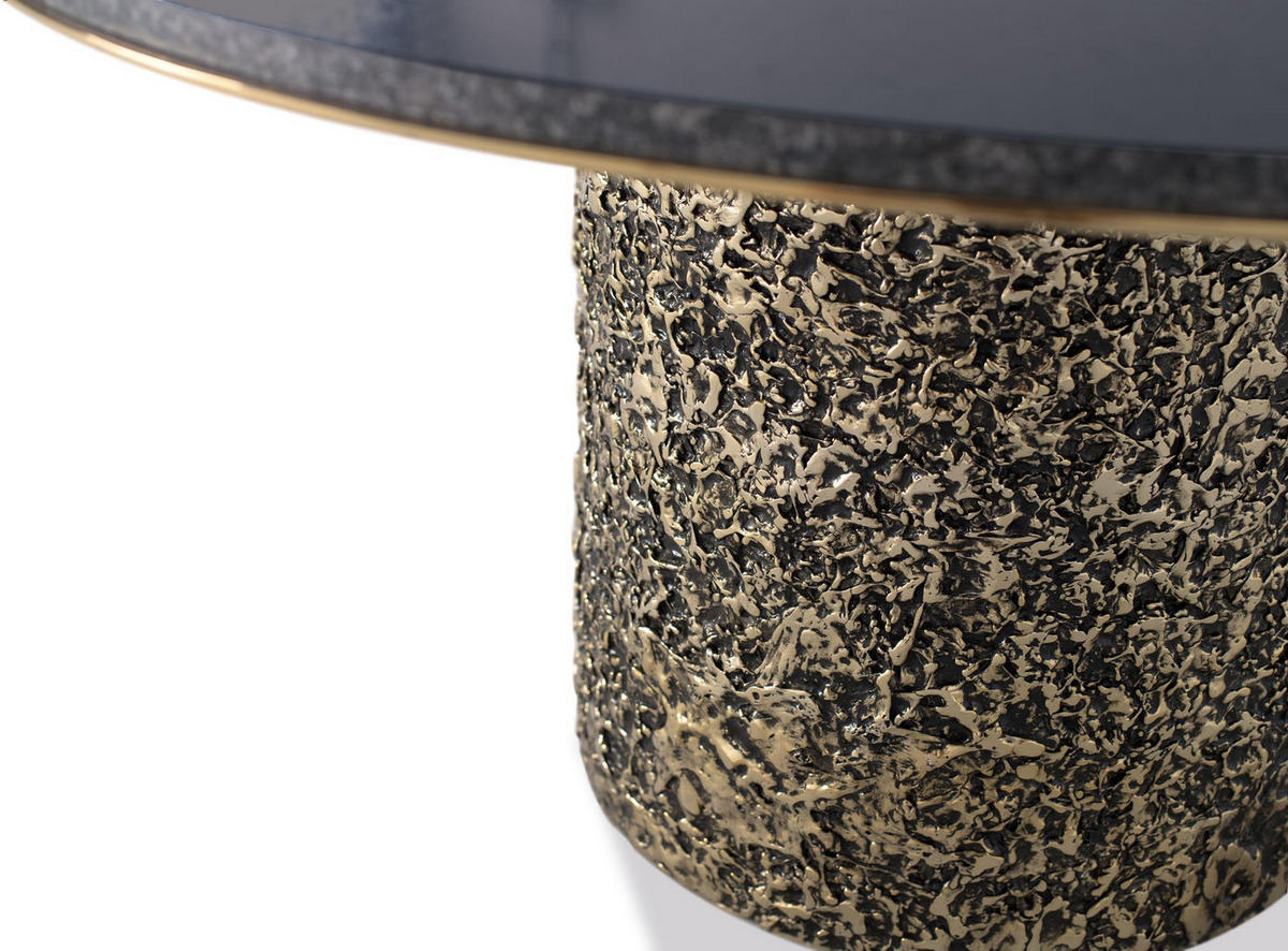 ESSTISCH mit Marmorplatte, Metallgestell und raffinierter Eleganz - Grau, Holz (87/87/45cm) - Giner y Colomer