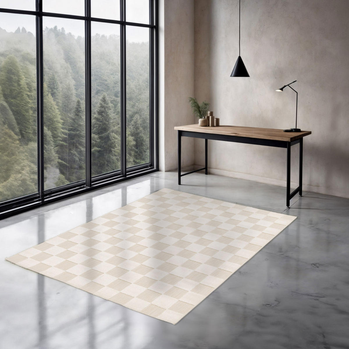 TEPPICH - Ecru - Ecru, Kunststoff (120/170cm) - Drawer