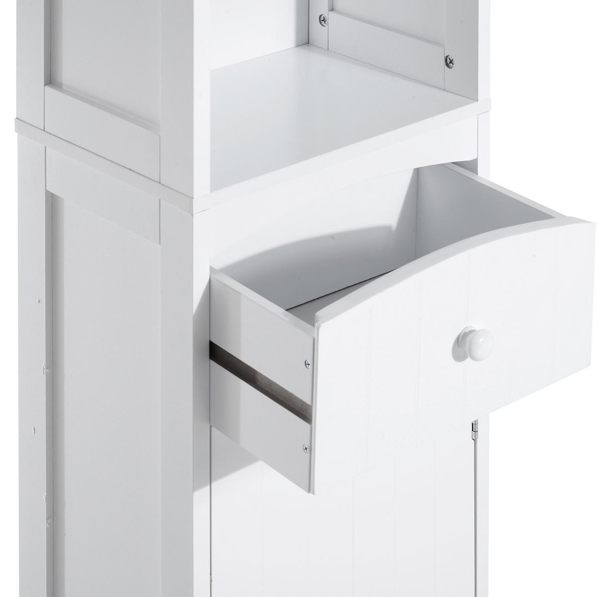 HOCHSCHRANK DE-12329 34/24/170 cm Weiß - Weiß, Holzwerkstoff (24/170/34cm) - ComfortXL