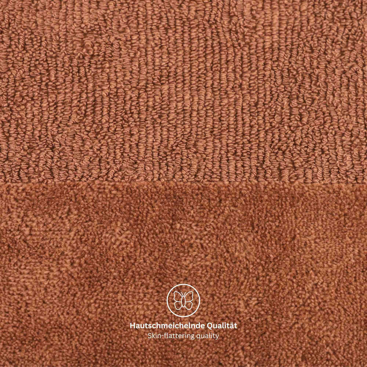 HANDTUCH SET SENSE 5tlg. - Rostfarben, Textil (50/100cm) - Schöner Wohnen