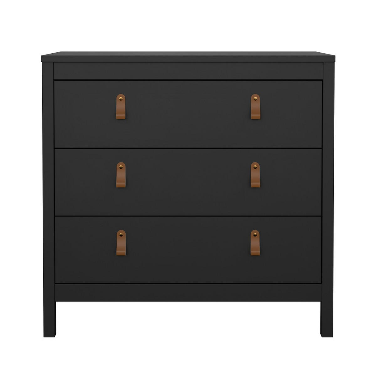 KOMMODE, Madrid, Schwarz, Melamin., 83 x 39 x 80 cm - Schwarz, Holzwerkstoff (83/80/39cm) - ebuy24