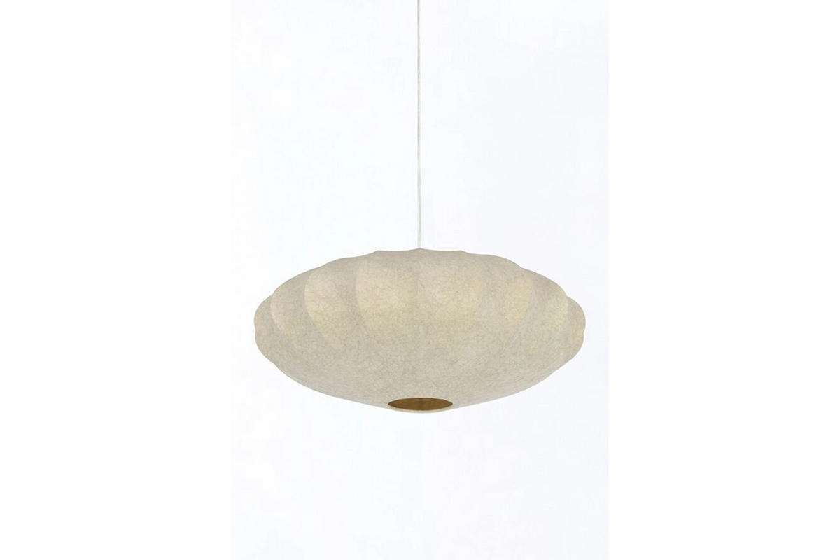 HÄNGELEUCHTE FAY Ø50x22 cm, Braun, Kunststoff - Braun, Kunststoff (55/55/22cm) - Light & Living