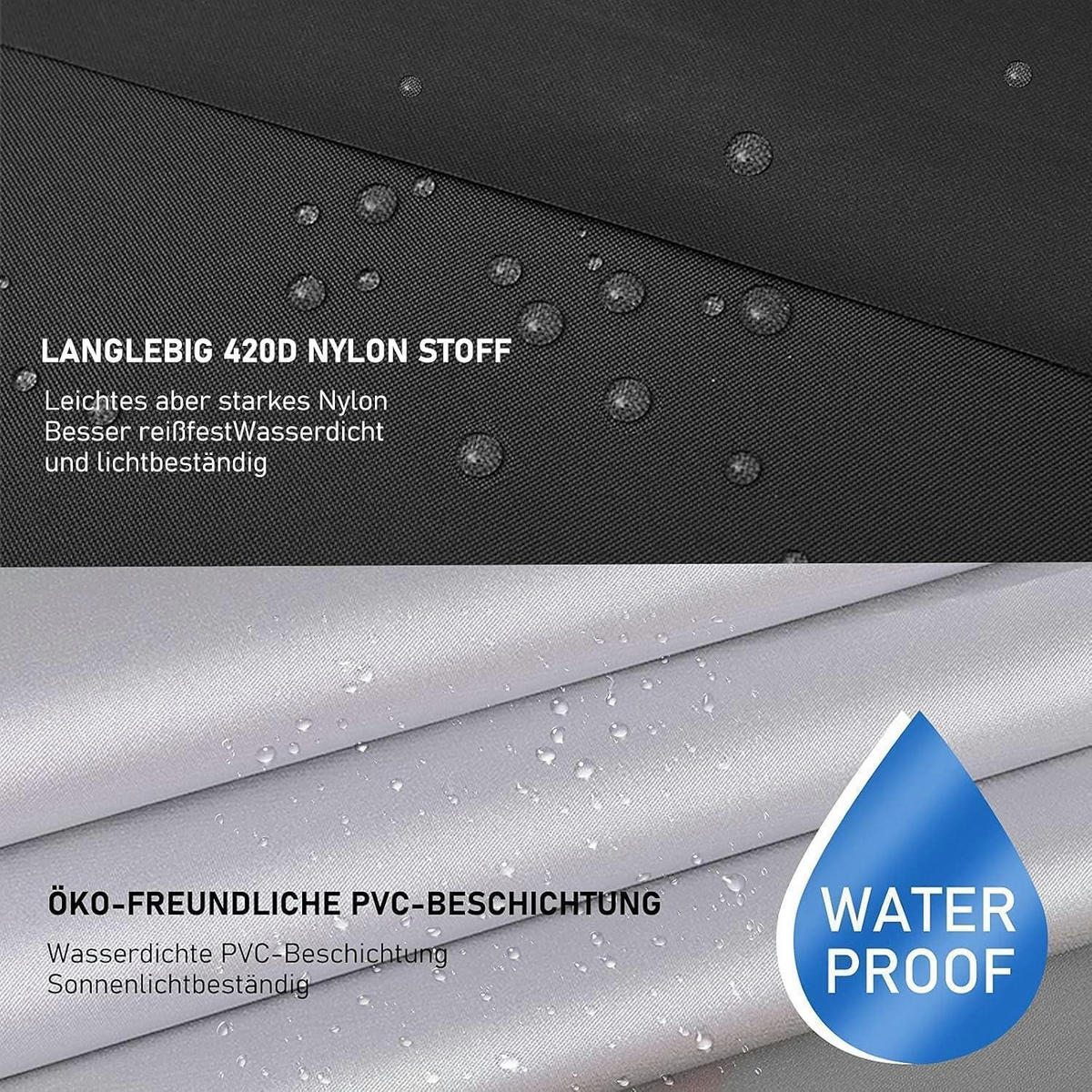 SCHUTZHÜLLE für Wäschespinne 160 cm Wasserdicht Oxford Schwarz - Schwarz, Kunststoff (15/160/15cm)